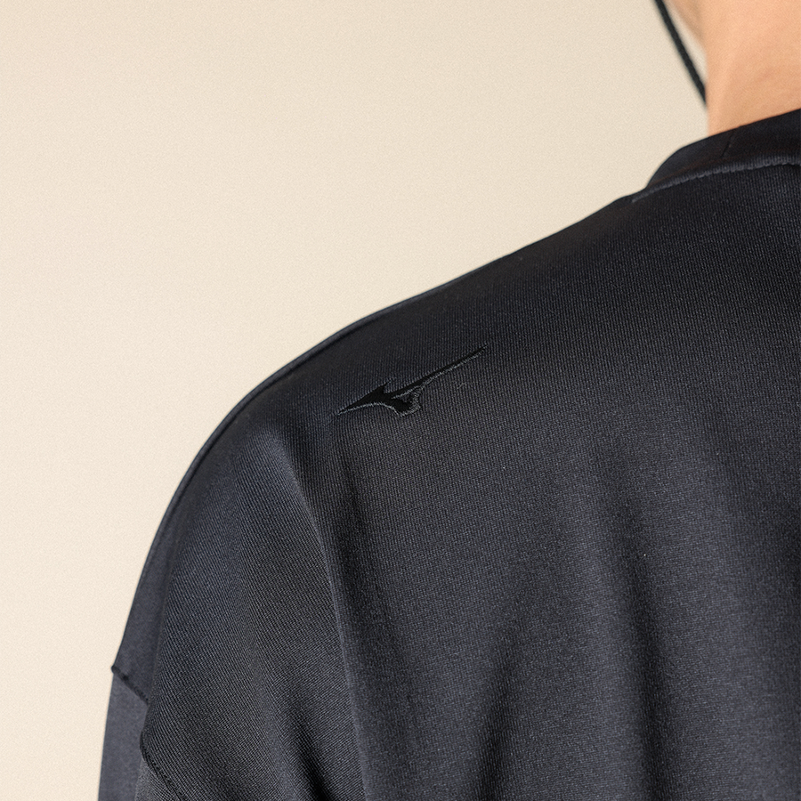 Mizuno Heavy  Long Sleeve T-Shirt Black
